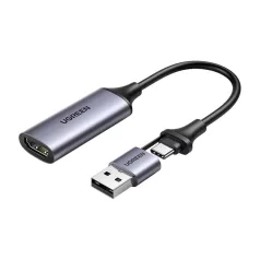   UGREEN CM489 HDMI digitális rögzítő kártya, 4K 60Hz, USB + USB-C