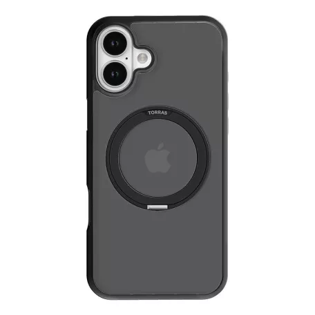 Torras Ostand Pro tok iPhone 16-hoz (fekete)