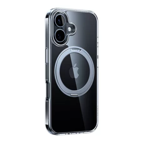 Torras Ostand Pro tok iPhone 16 Plus készülékhez (átlátszó)