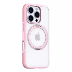   Torras Ostand R Fusion tok iPhone 16 Pro készülékhez (rózsaszín)