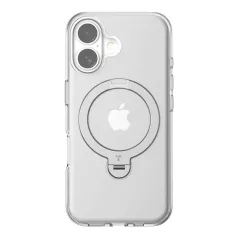   Torras Ostand Spin tok iPhone 16 Plus készülékhez (átlátszó)