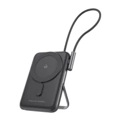   Choetech B735 mágneses powerbank 10000mAh 20W PD + USB-C kábel (fekete)