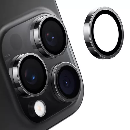 Lensguard kameraüveg iPhone 16 ProMax készülékhez (fekete)
