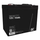 Maintenance-free AGM VRLA Green Cell AGM49 12V 55Ah Battery (for lawnmower, scooter, boat, wheelchair)