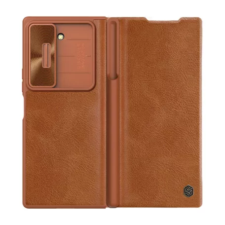 Etui Nillkin Qin Pro Leather Samsung Galaxy Z Fold 6 5G (brązowy)