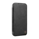Etui Nillkin Qin Prop Bőr iPhone 16 Pro (czarny)