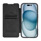 Etui Nillkin Qin Prop Bőr iPhone 16 Pro (czarny)