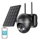 Vezeték nélküli 5MP WiFi biztonsági kamera ieGeek ZS-GX4S fekete napelemmel