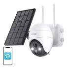 Vezeték nélküli 5MP WiFi biztonsági kamera ieGeek ZS-GX4S fehér napelemmel