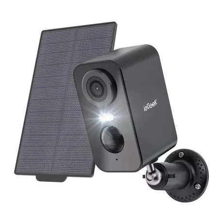 Vezeték nélküli 3MP WiFi biztonsági kamera ieGeek ZS-GX3S fekete napelemmel