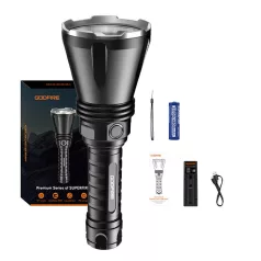   Zseblámpa Superfire Godfire TF01 – 1371 lumen, 1000 m, 7 óra működés