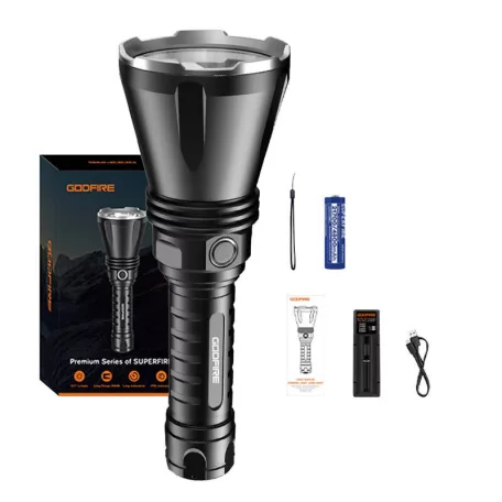 Zseblámpa Superfire Godfire TF01 – 1371 lumen, 1000 m, 7 óra működés