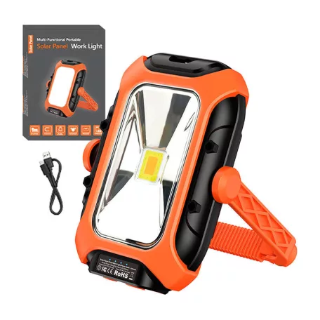 Műhelylámpa napelemes panellel Superfire GM05 – 500 lm, powerbank