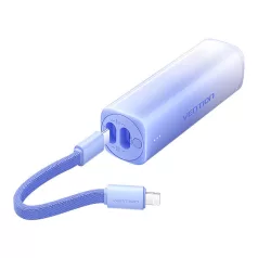   Powerbank 5000mAh Vention FHWL0 20W + kábel USB-C do lightning (niebieski)