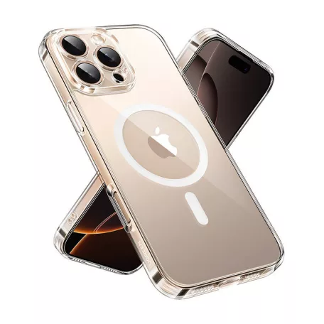 UGREEN CA111 MagSafe iPhone 16 Pro tok, sárgulásgátló (átlátszó)