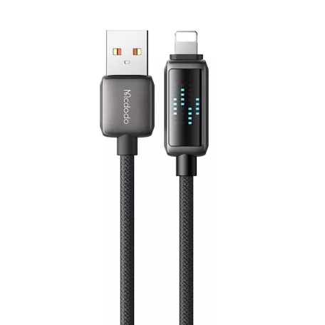 Mcdodo CA-5250 USB-A Lightning kábel, LED kijelző, 1.2m
