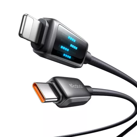 Mcdodo CA-2630 USB-C Lightning kábel, 36W, LED kijelző, 1.2m