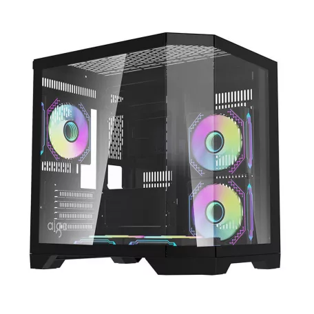 Darkflash FT350 számítógépház + 5 ARGB ventilátor (fekete)