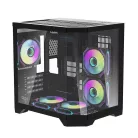 Darkflash FT350 számítógépház + 5 ARGB ventilátor (fekete)