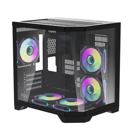 Darkflash FT350 számítógépház + 5 ARGB ventilátor (fekete)