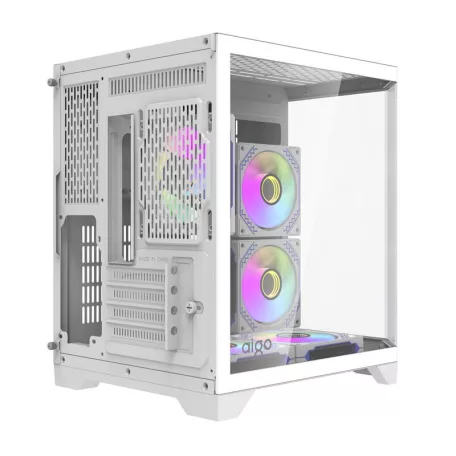 Darkflash FT350 számítógépház + 5 ARGB ventilátor (fehér)