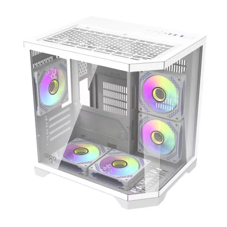 Darkflash FT350 számítógépház + 5 ARGB ventilátor (fehér)