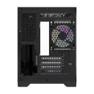 Darflash FT418 számítógépház + 6 ARGB ventilátor (fekete)