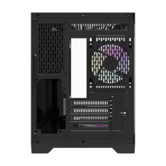   Darflash FT418 számítógépház + 6 ARGB ventilátor (fekete)