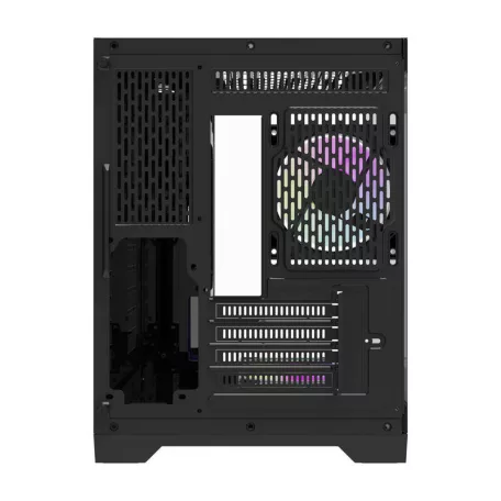 Darflash FT418 számítógépház + 6 ARGB ventilátor (fekete)