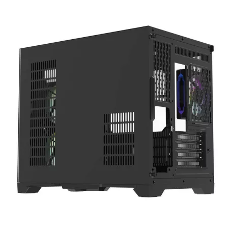 Darflash FT418 számítógépház + 6 ARGB ventilátor (fekete)