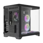 Darflash FT418 számítógépház + 6 ARGB ventilátor (fekete)