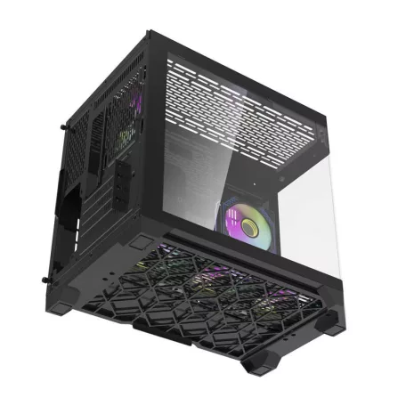Darflash FT418 számítógépház + 6 ARGB ventilátor (fekete)