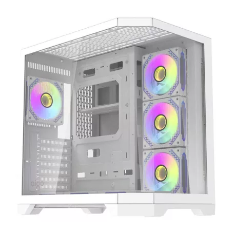 Darkflash FT418 PRO számítógépház + 7 ARGB ventilátor (fehér)