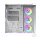 Darkflash FT418 PRO számítógépház + 7 ARGB ventilátor (fehér)