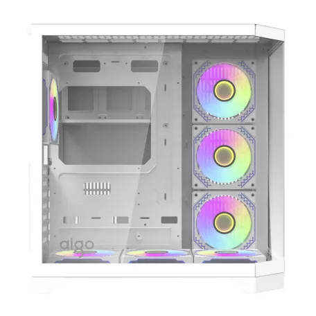 Darkflash FT418 PRO számítógépház + 7 ARGB ventilátor (fehér)