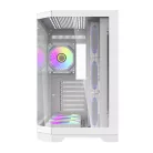 Darkflash FT418 PRO számítógépház + 7 ARGB ventilátor (fehér)