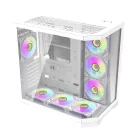 Darkflash FT418 PRO számítógépház + 7 ARGB ventilátor (fehér)