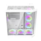 Darkflash FT418 PRO számítógépház + 7 ARGB ventilátor (fehér)
