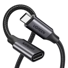   UGREEN US372 USB-C-USB-C Gen2 hosszabbító kábel, 1m (fekete)