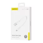 Foneng X107 USB-A-Lightning kábel, 3A, 0.25m (fehér)