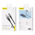 Foneng X112 USB-A-Lightning kábel, 2.4A, 1m (fekete)