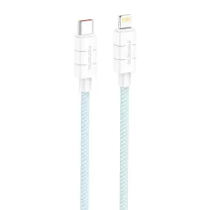Foneng XS02 PD27W USB-C-Lightning kábel, 1.2m (kék)