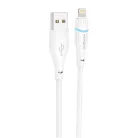 Foneng X101 USB-A-Lightning kábel, 2.4A, 1.2m (fehér)