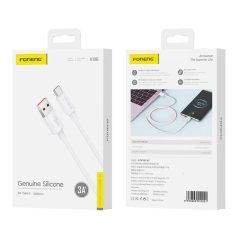 Foneng X108 USB-A-USB-C kábel, 3A, 1m (fehér)