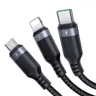 Többfunkciós USB-ről USB-C-re 2x Lightning Micro Joyroom kábel S-A18