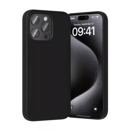 Vention KUFB0-30 szilikon tok iPhone 15 Pro készülékhez (fekete)