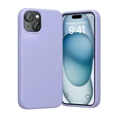   Vention KUFV0-20 szilikon tok iPhone 15 Plus készülékhez (lila)
