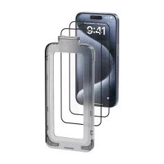   Vention KUKTCA-30 edzett üveg iPhone 15 Pro készülékhez +applikátor
