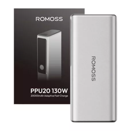 Romoss PPU20 20000mAh 130W Powerbank (ezüst)
