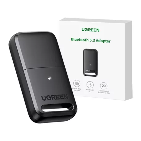 UGREEN CM591 Bluetooth 5.3 USB adapter, LED, 20 m hatótávolság (fekete)